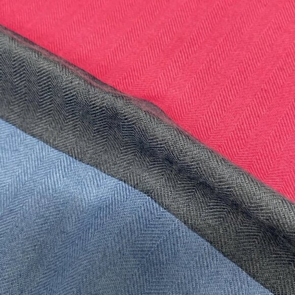 HERMES Carre100 - Gray Blue Gray Multi Cashmere Silk Scarf - Picture 5 of 5